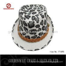 cheap men leopard print fedora hat